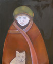 The girl with fox
